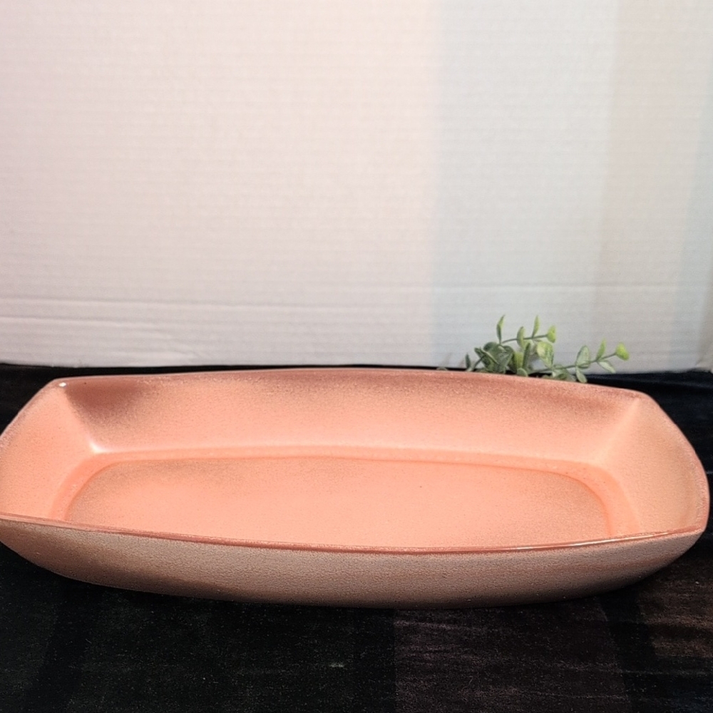 Frankoma Peach Oval Tray
